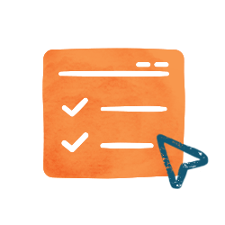 Illustration of user engaging with the screener tool online